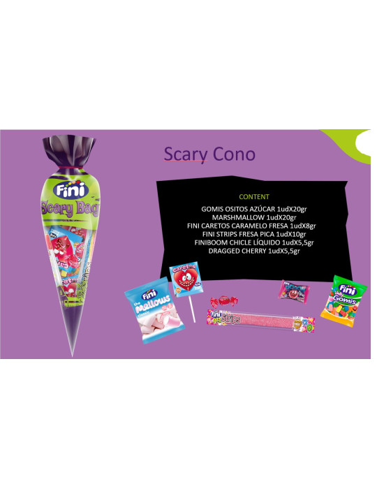 SCARY CONO HALLOWEEN 67 GR 1 UN FINI