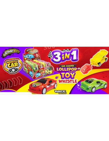 CAR WHISTLE POP 3 EN 1 24 UNIDADES JOHNYBEE (D)