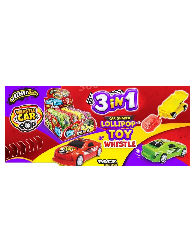 CAR WHISTLE POP 3 EN 1 24 UNIDADES JOHNYBEE (D)