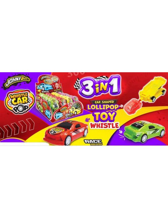 CAR WHISTLE POP 3 EN 1 24 UNIDADES JOHNYBEE (D)