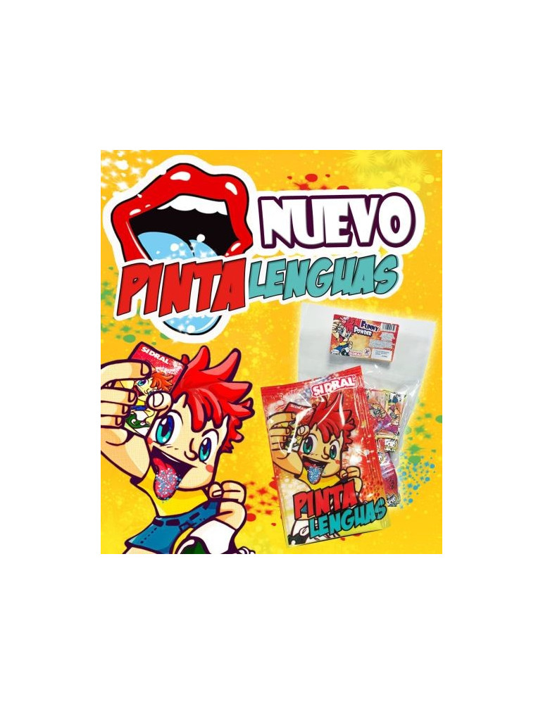 SOBRES FUNNY ACID PINTALENGUAS 150U. SIDRAL