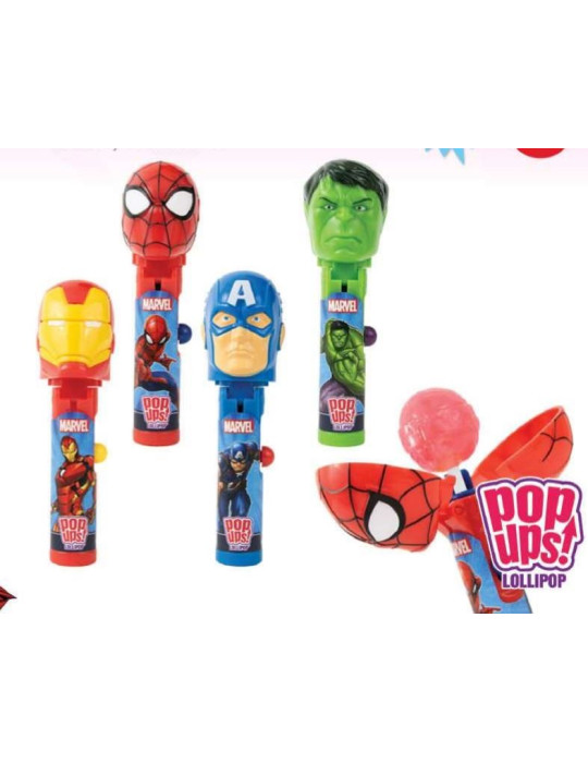 POP UPS LOLLIPOP MARVEL MIX 1U. BCS