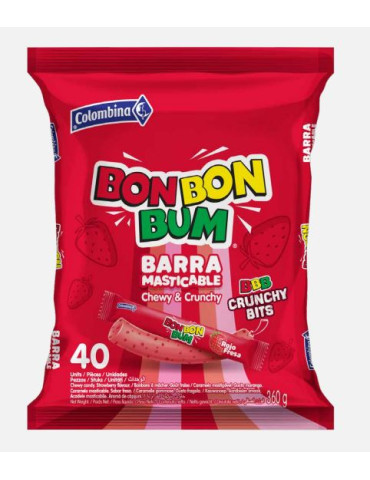 BON BON BUM BARRA MASTICABLE 40 UND 360 G FIESTA