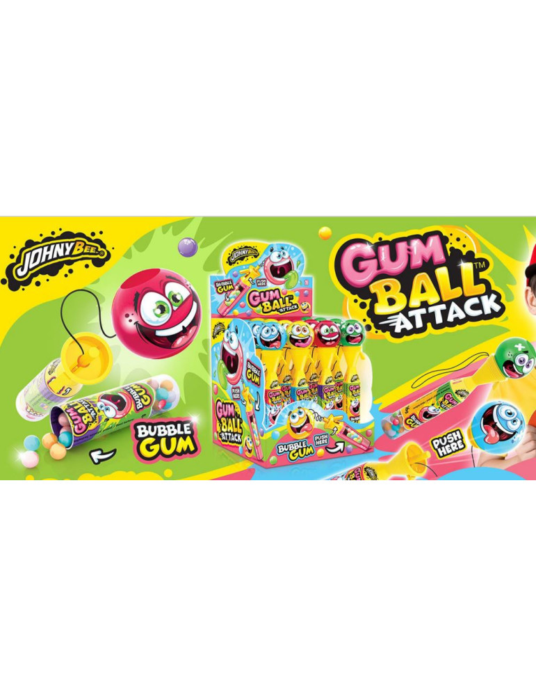 GUM BALL ATTACK 16 UNIDADES JOHNYBEE (D)