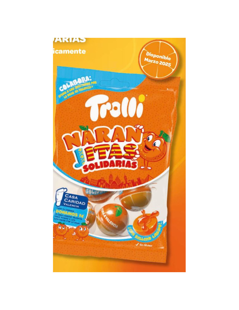 NARANJITAS SOLIDARIAS BOLSA 75 GR. TROLLI