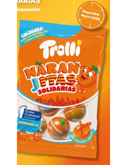 NARANJITAS SOLIDARIAS BOLSA 75 GR. TROLLI