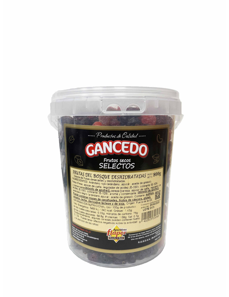 FRUTA DEL BOSQUE DESHIDRATADA BT. 800 GR