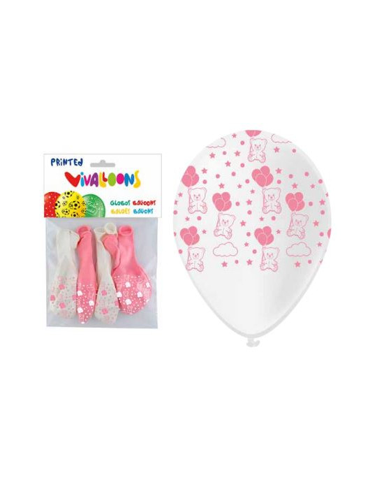 BOLSA 8 GLS ROSAS Y BLANCOS “OSITOS” T/A PERSAN