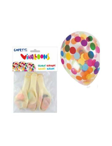 BOLSA 3 GLS CRISTAL CON CONFETI PERSAN