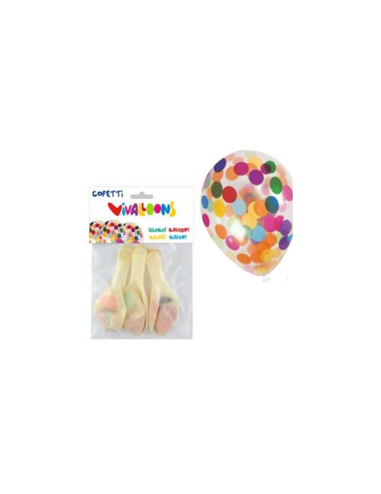 BOLSA 3 GLS CRISTAL CON CONFETI PERSAN