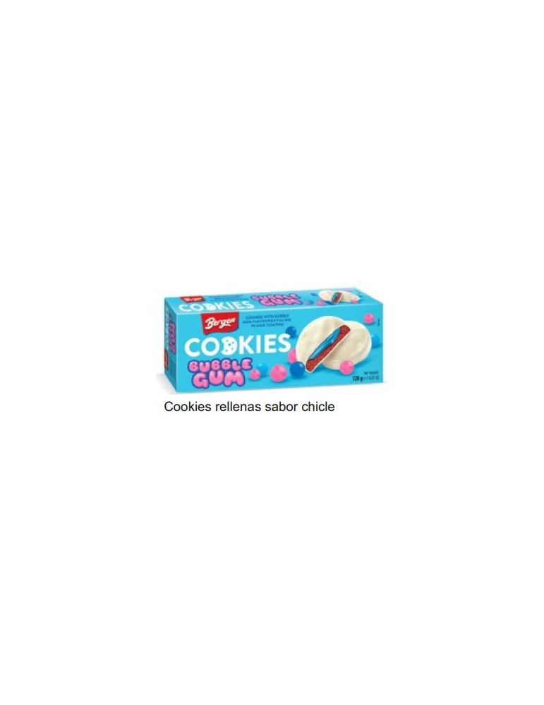 COOKIES RELLENAS SABOR CHICLE 128 GR D.A.