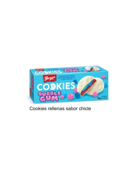COOKIES RELLENAS SABOR CHICLE 128 GR D.A.
