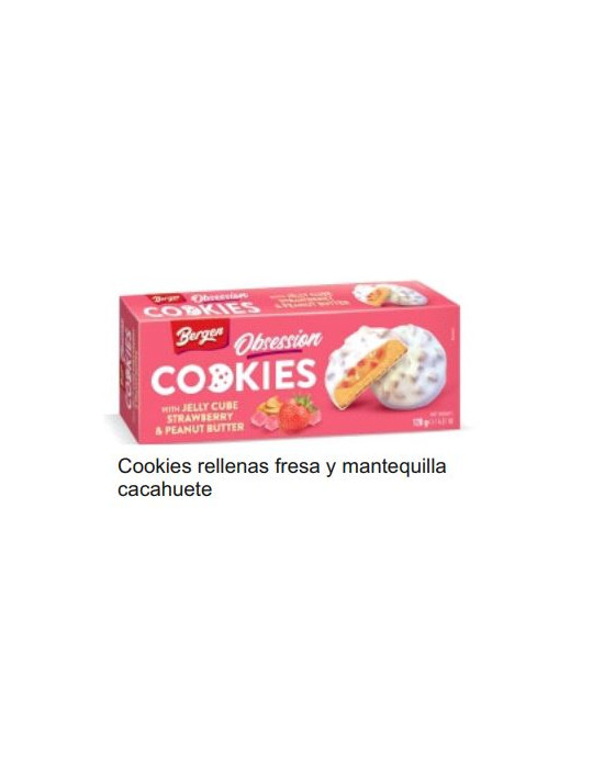 COOKIES RELLE. FRESA Y MANTEQ. DE CACAH. 128 GR D.A.