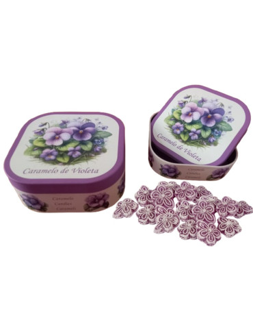 LATA FLORES VIOLETAS 100 GR M.T.