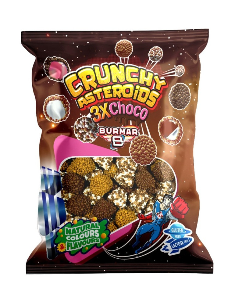 CRUNCHY ASTEROIDS 3 X CHOCO BOLSA DE 1KG. (B)