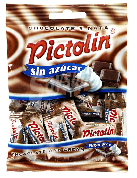 PICTOLIN CHOCO NATA SIN AZUCAR  BL 65 GR INTERVAN
