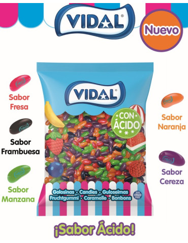 GLASS FRUT SABOR ACIDO BL. 1 KG. VIDAL