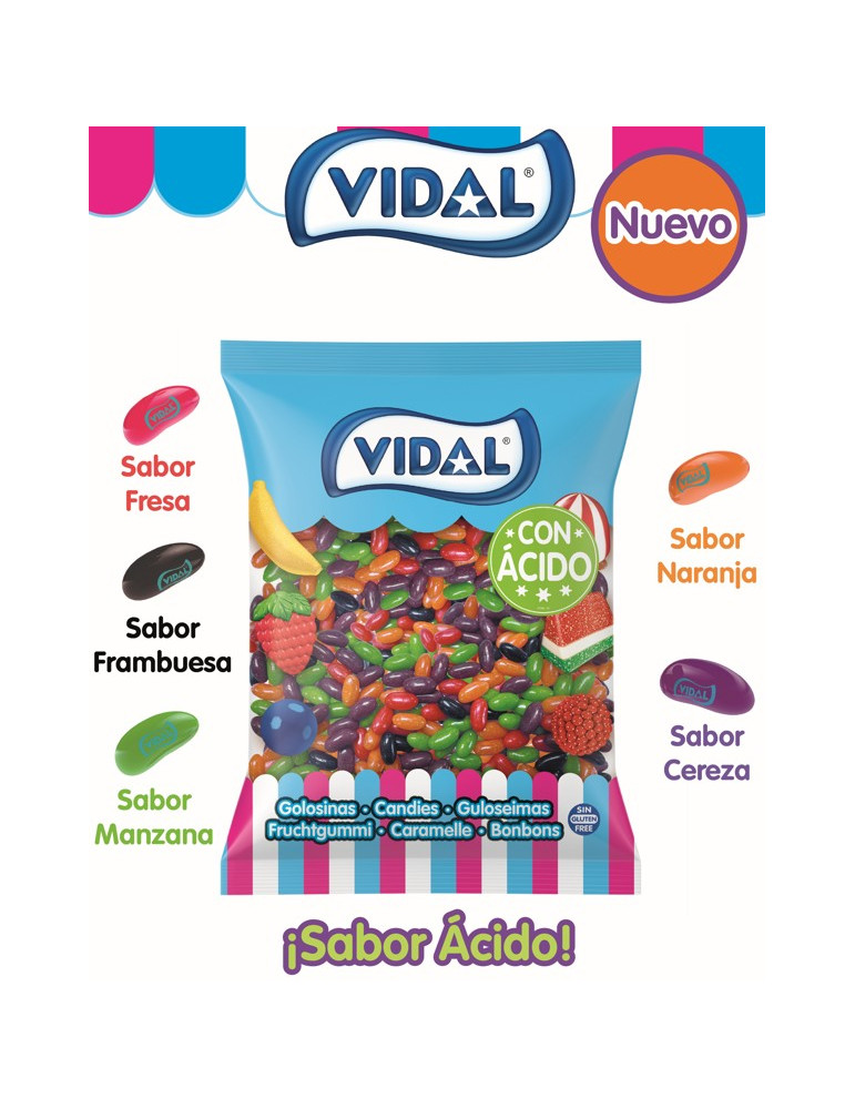 GLASS FRUT SABOR ACIDO BL. 1 KG. VIDAL